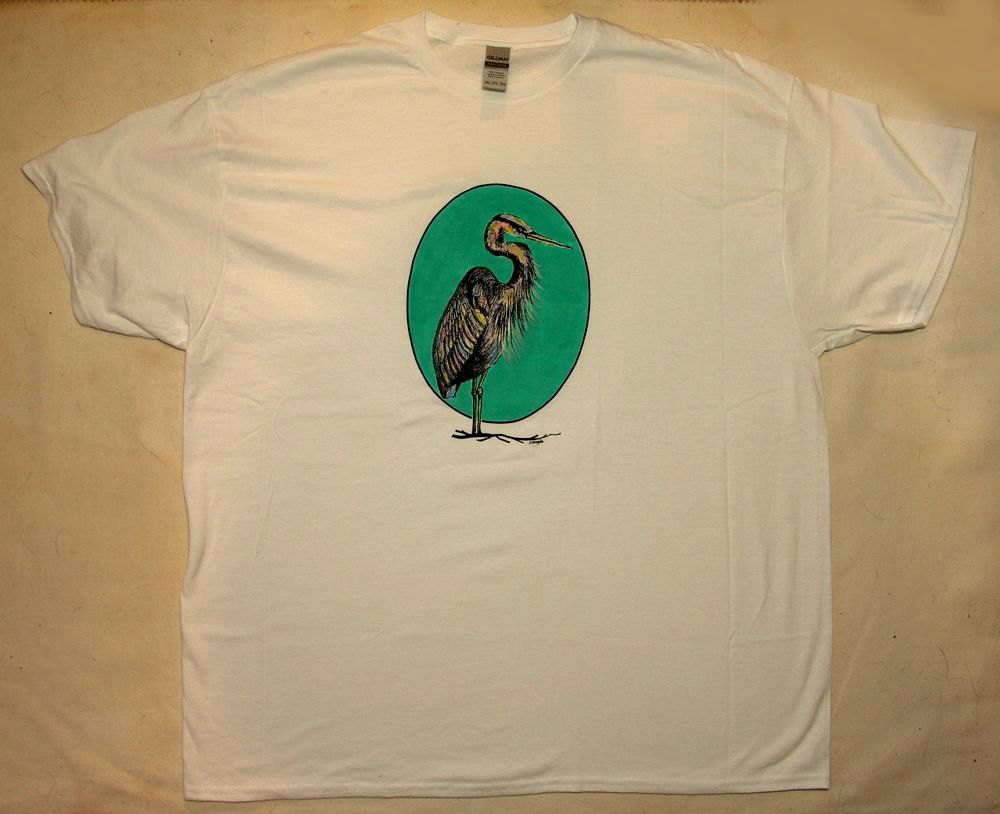 Great Blue Heron 2 X Large T Shirt