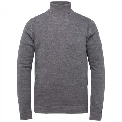 Cast Iron | Roll Neck Cotton Heather Plated