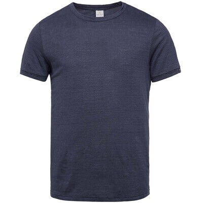 Cast Iron | Short Sleeve Slim Fit Linen T-Shirt