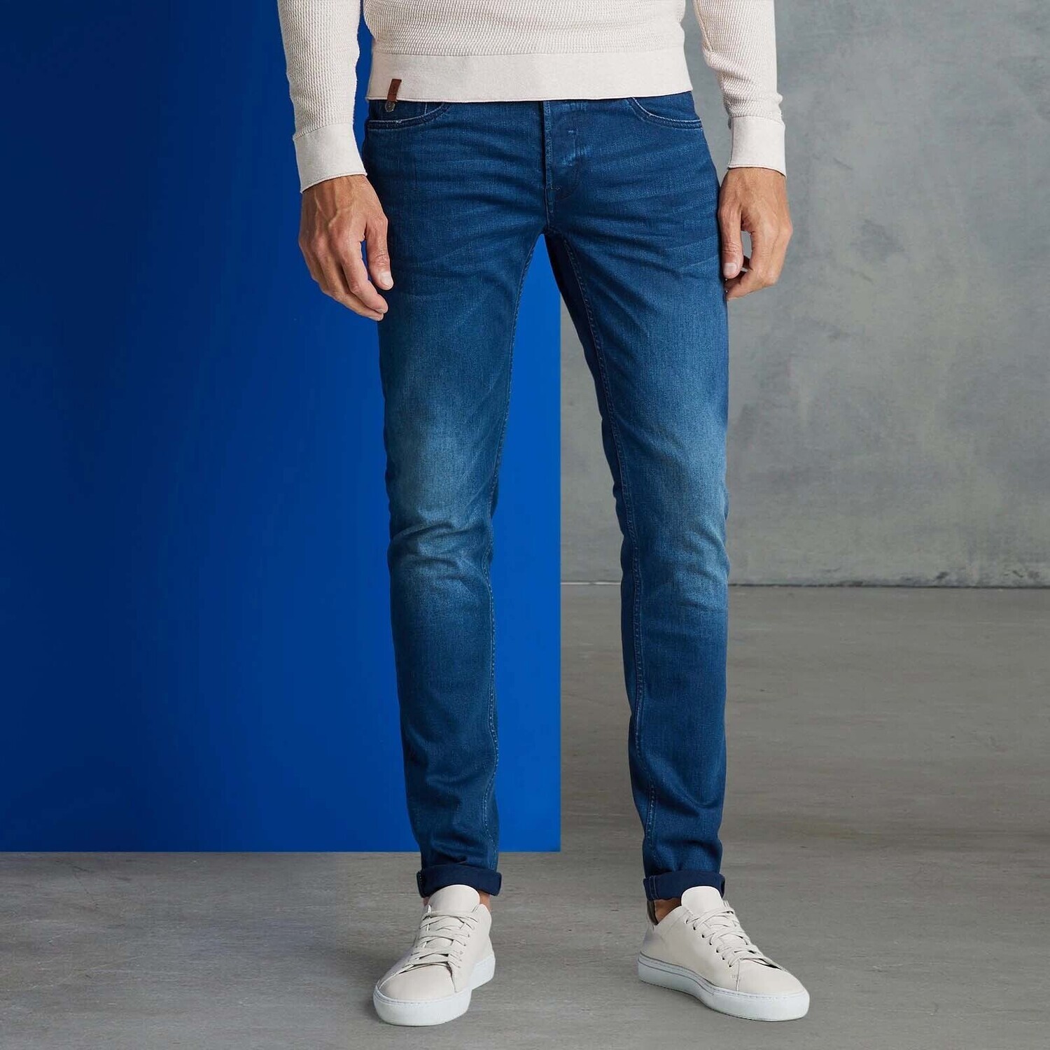 Cast Iron | Riser Slim Fit Blue Finish Jeans