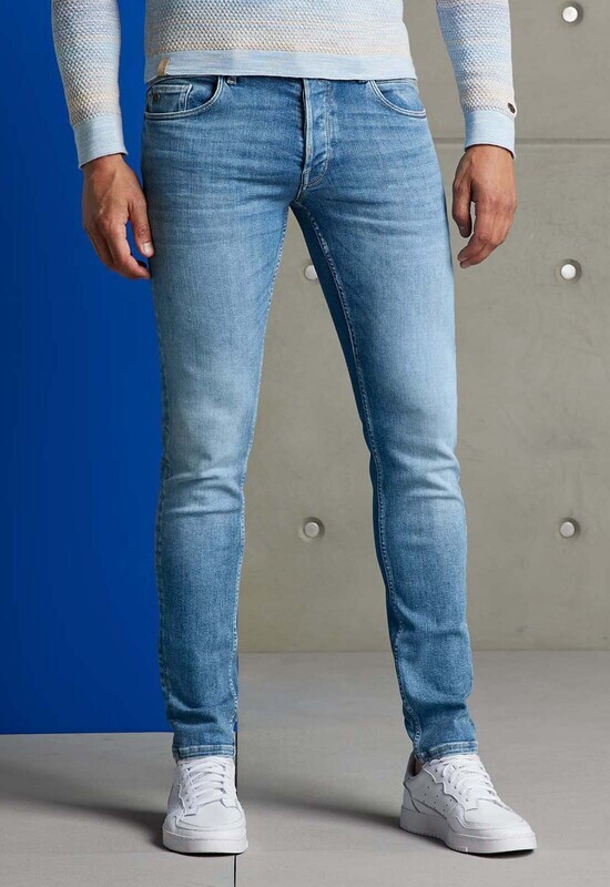 Cast Iron | Shiftback Regular Tapered Indigo wash Jeans CTR2302741-MIW
