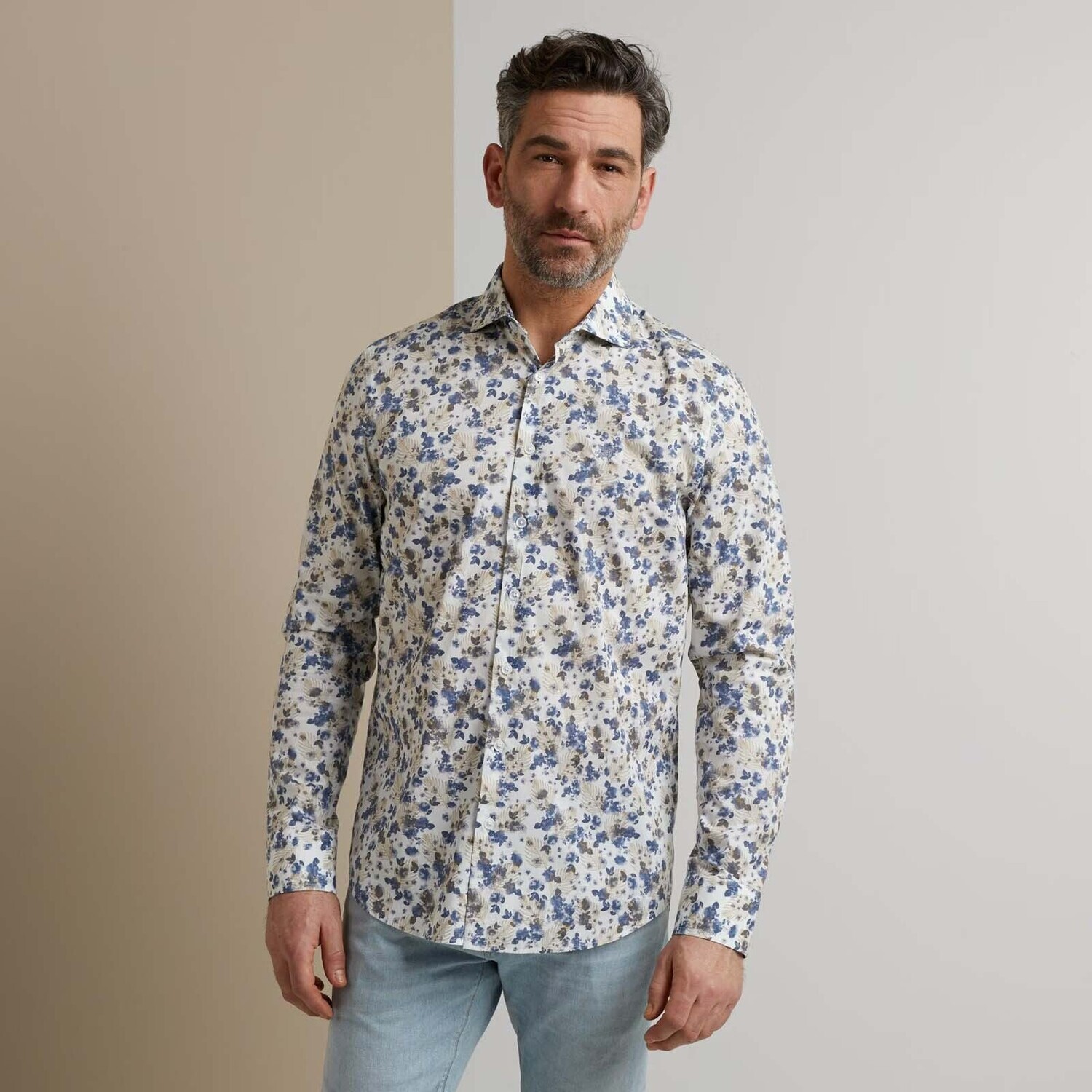 Vanguard | Lange Mouwen Poplin Stretch Overhemd
