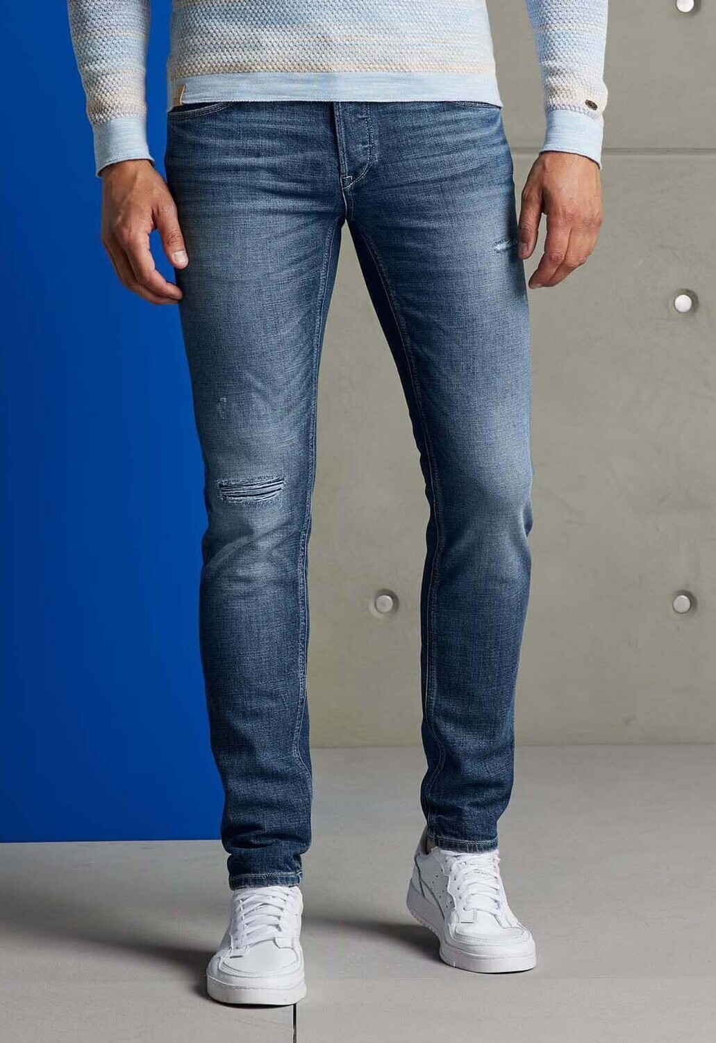 Cast Iron | Riser Slim Fit Used Dark Jeans CTR2302729-AUD