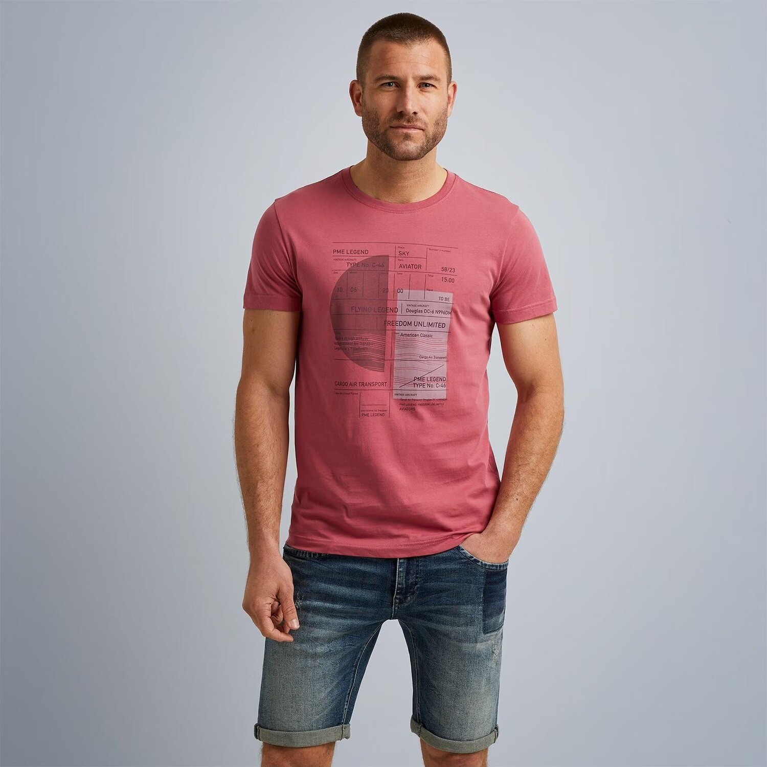PME Legend | Korte Mouwen Jersey T-Shirt PTSS2304551-3170, Size: L