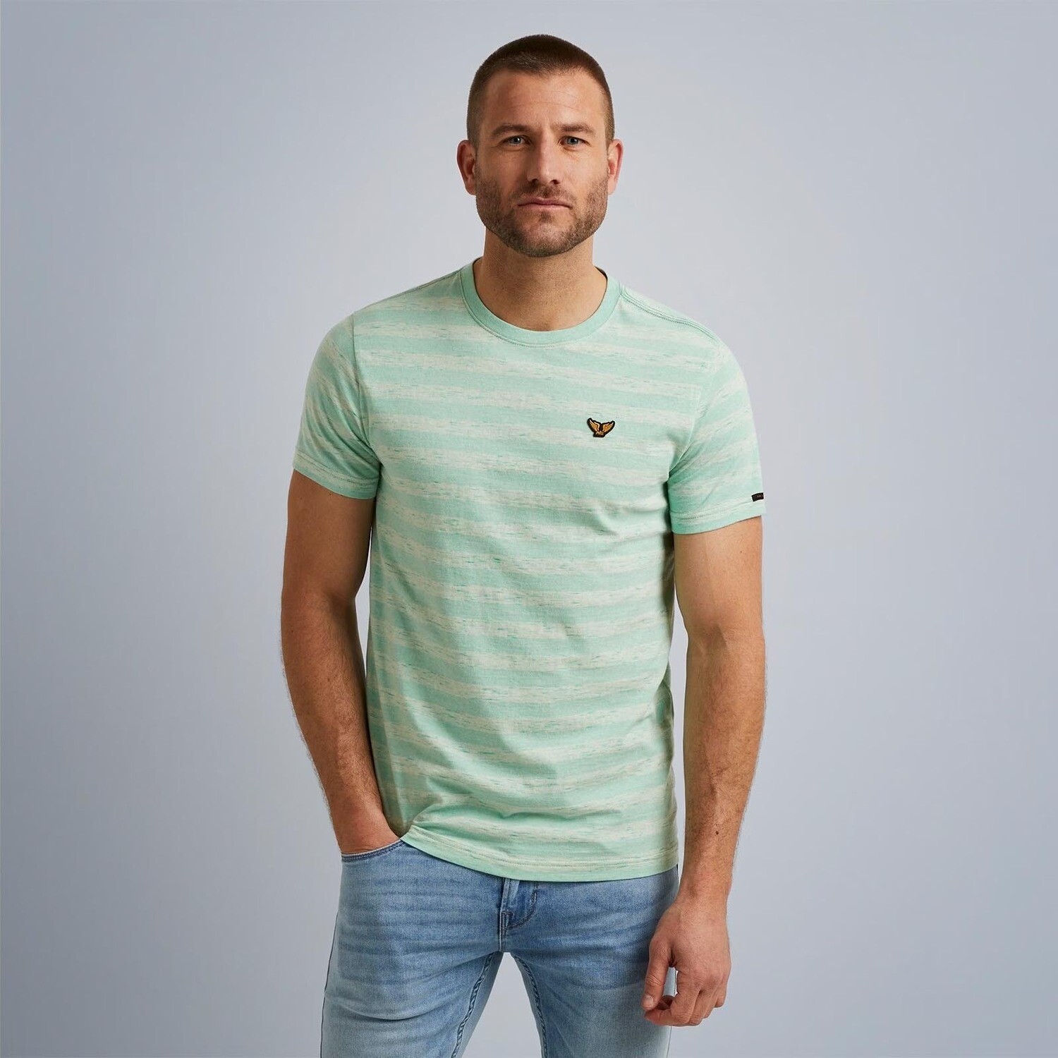 PME Legend | Korte Mouwen Gestreept T-Shirt PTSS2305556-6102