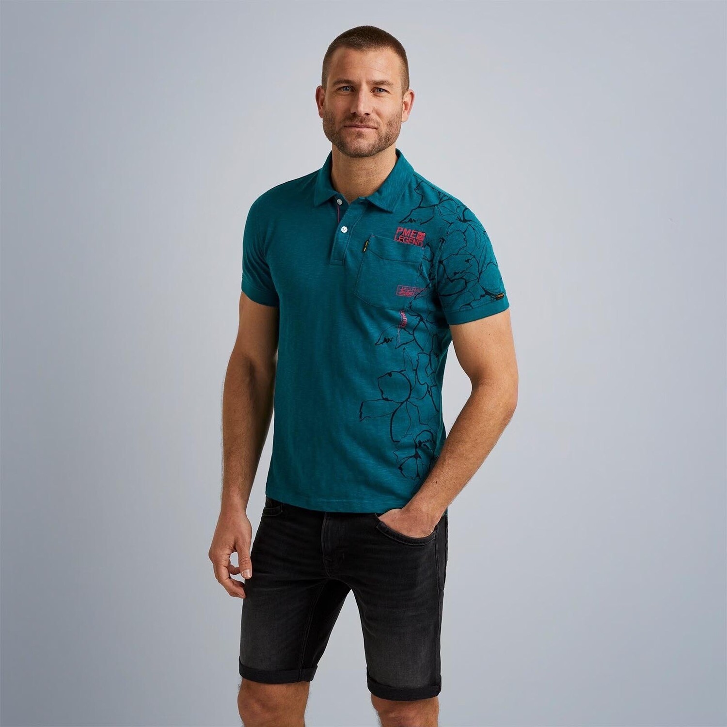 PME Legend | Korte Mouwen Slub Jersey Polo PPSS2305871-5234
