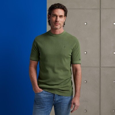 Cast Iron | Korte Mouwen Katoenen Blend T-Shirt