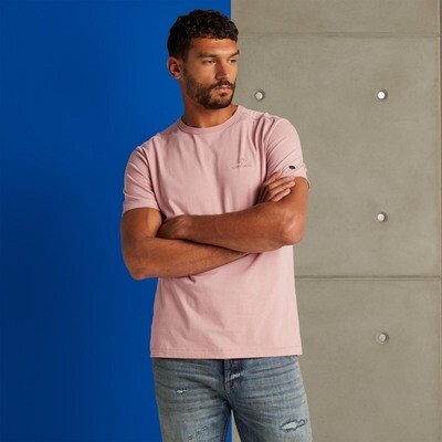 Cast Iron | T-shirt van 100% katoenen slub jersey