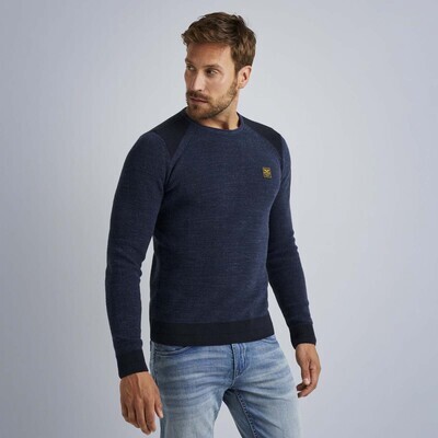 PME Legend | Ribgebreide trui met cargo pocket