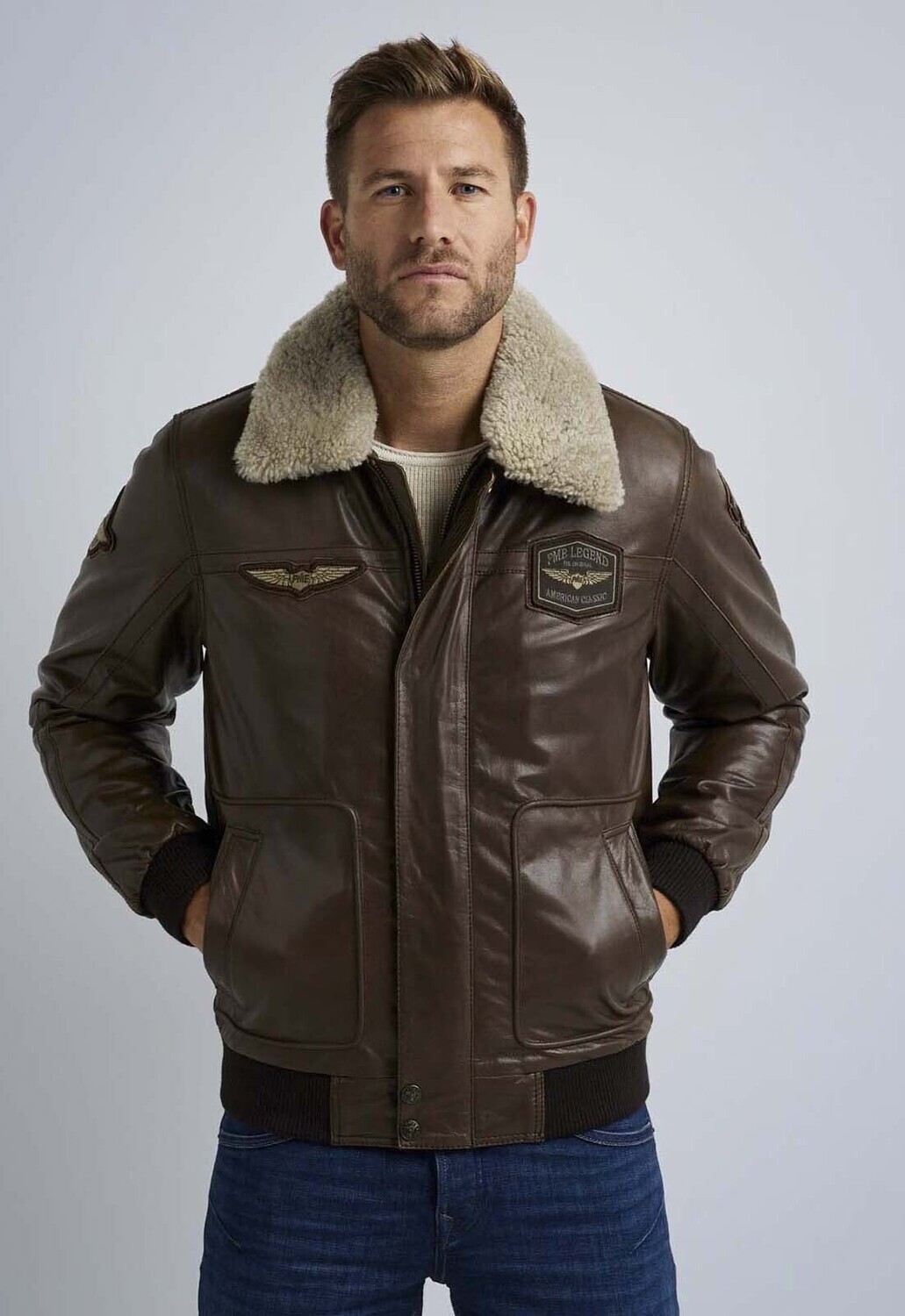 PME Legend | Hudson leren jas PLJ2308700-771
