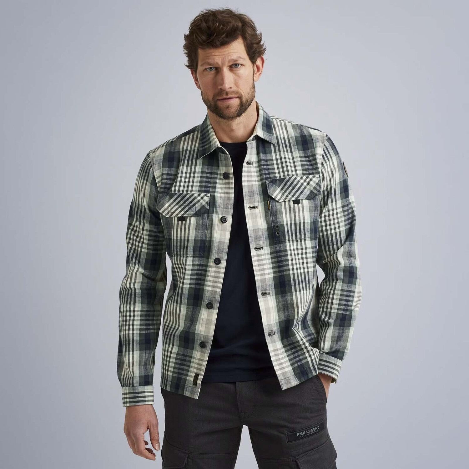 PME Legend | Overhemd met ruitpatroon PSI2308207-6026