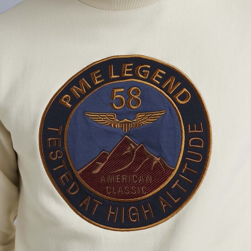 PME Legend | Sweatshirt van terry sweatstof PSW2308411-7013