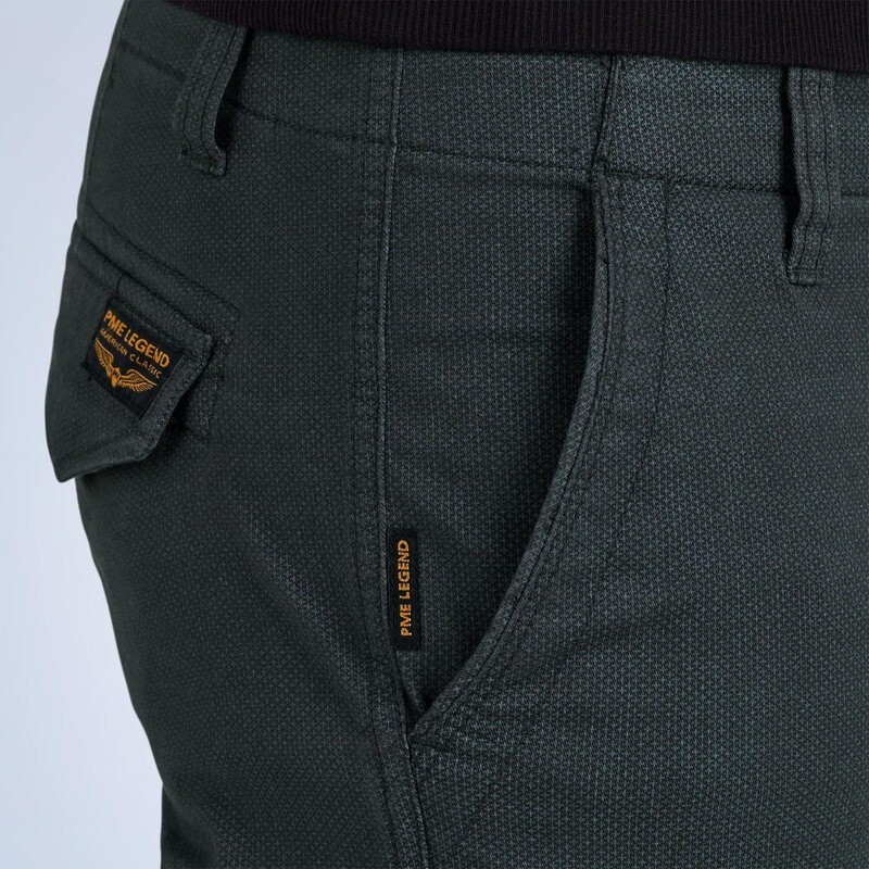 PME Legend | Nordrop tapered fit cargo broek met print PTR2308605-8040