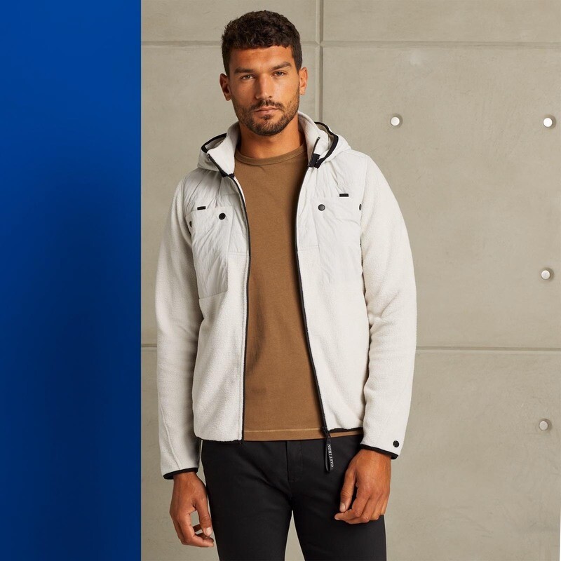 Cast Iron | In-between Jacket in een materiaalmix CSW2309452-9017