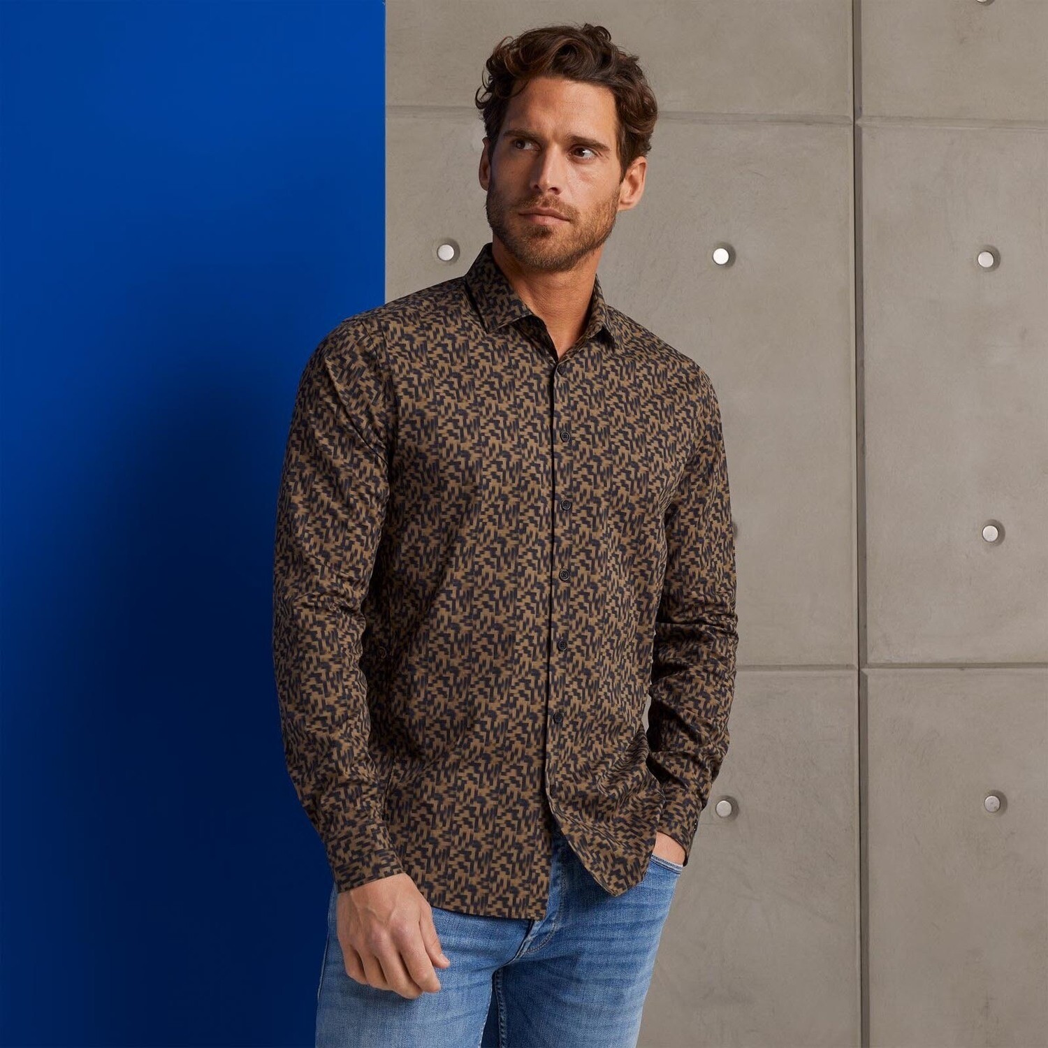 Cast Iron | Overhemd van poplin katoen CSI2309228-8076