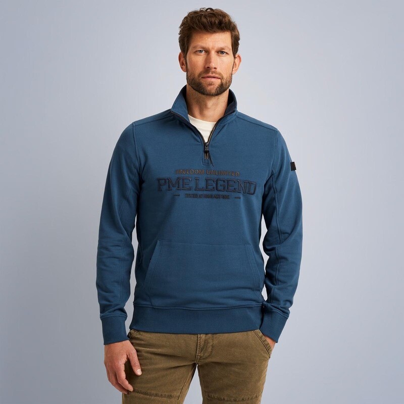 PME Legend | Sweatshirt met halve rits PLS2309443-5448