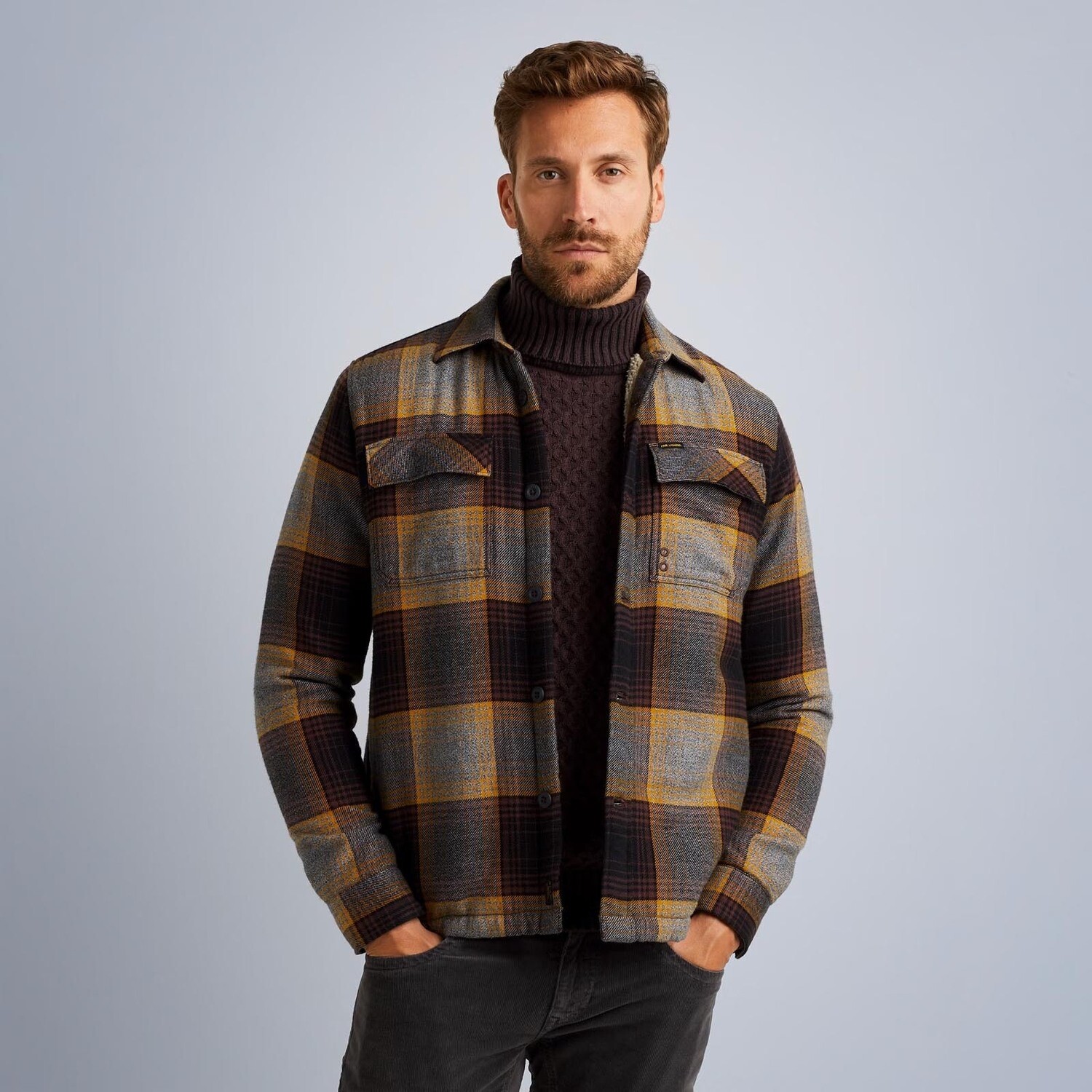 PME Legend | Shirt jacket met ruitpatroon PSI2310220-8200