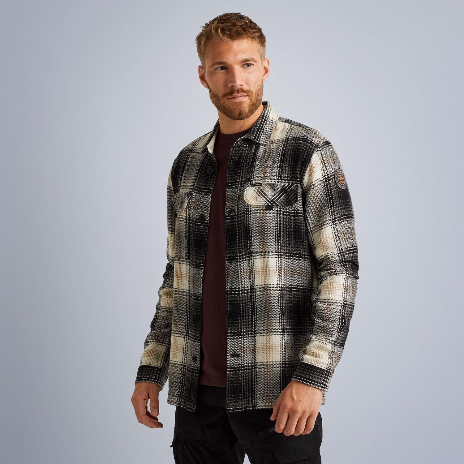 PME Legend | Shirt jacket met ruitpatroon PSI2310216-7014