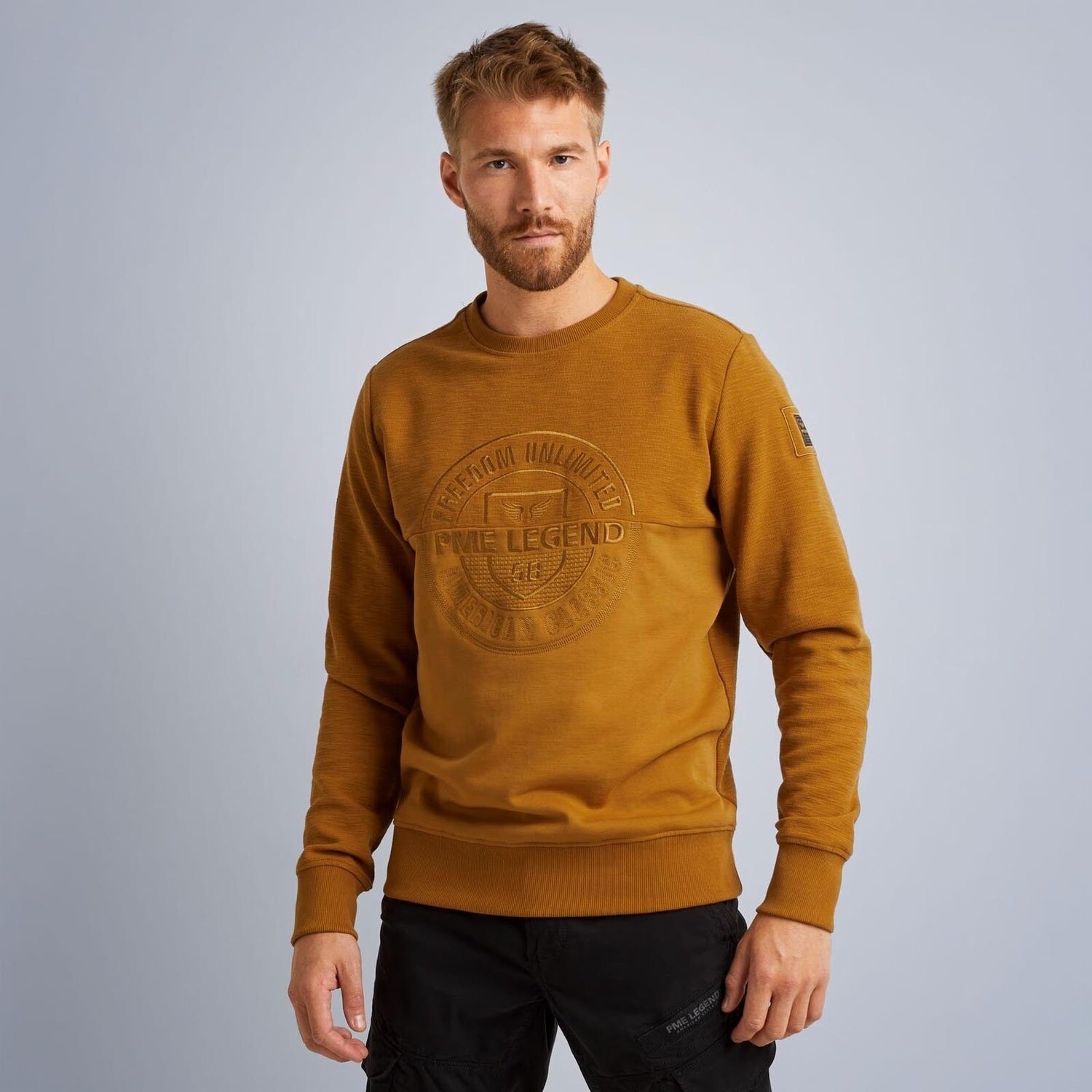 PME Legend | Sweatshirt met verschillende structuren PSW2310460-8196