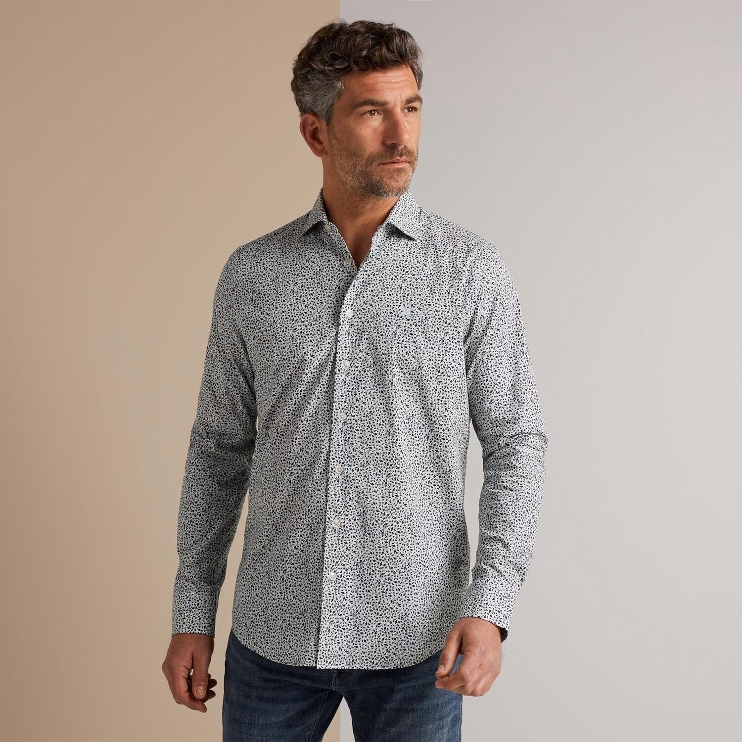 Vanguard | Overhemd van poplin katoen met stretch VSI2310260-7149, Size: L
