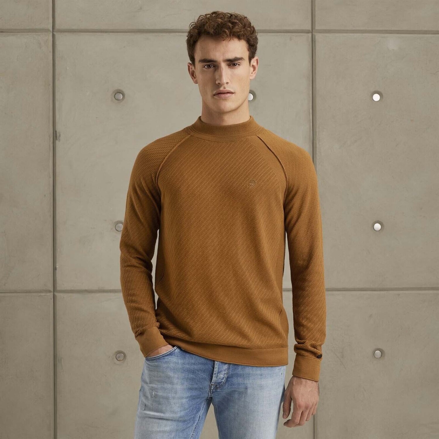 Cast Iron | Trui met mockneck CKW2311372-8237