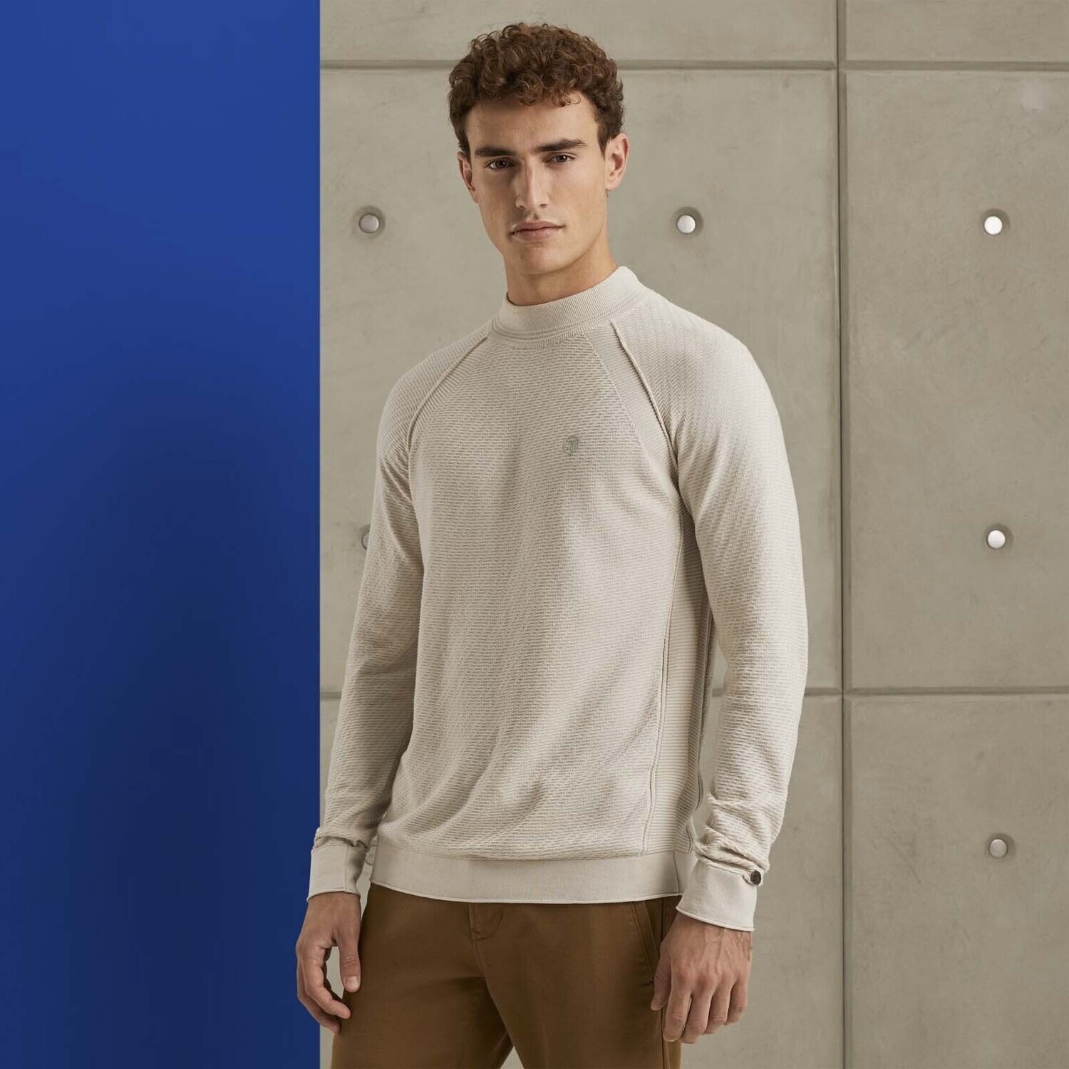 Cast Iron | Trui met mockneck CKW2311372-7014