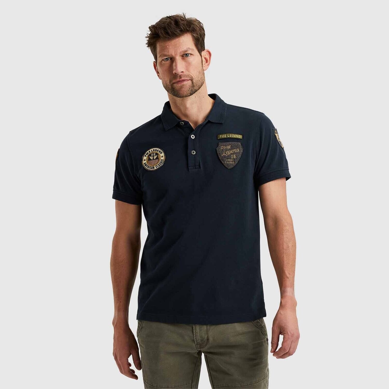 PME Legend | Polo met badges PPSS2402872-5281