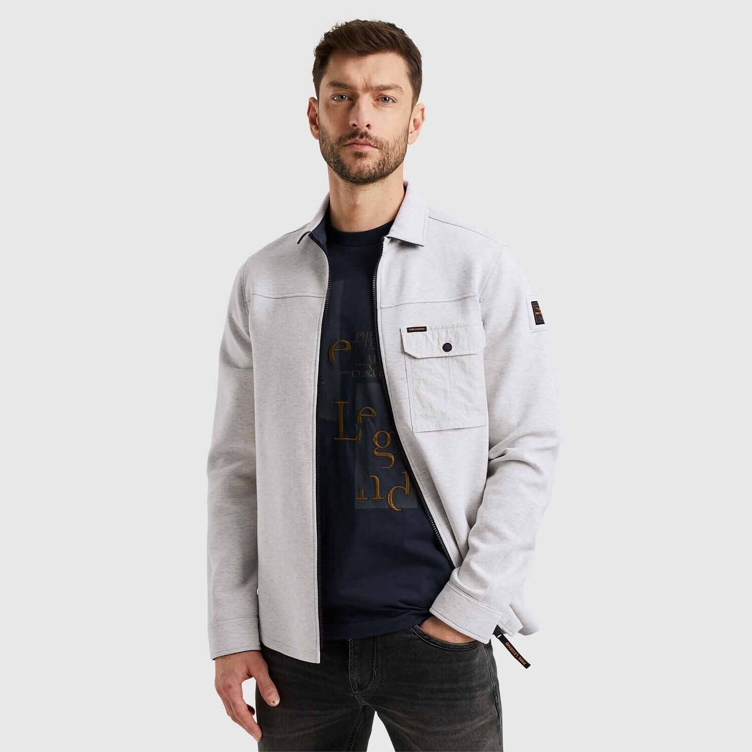 PME Legend | Shirt jacket van sweatstof PSI2402207-910