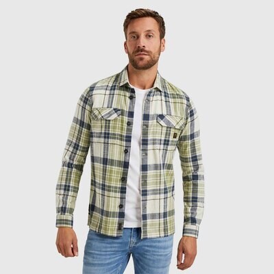 PME Legend | Shirt jacket met ruitpatroon