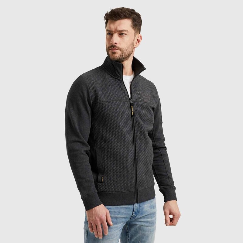 PME Legend | Sweat jacket met jacquard patroon PSW2402410-996