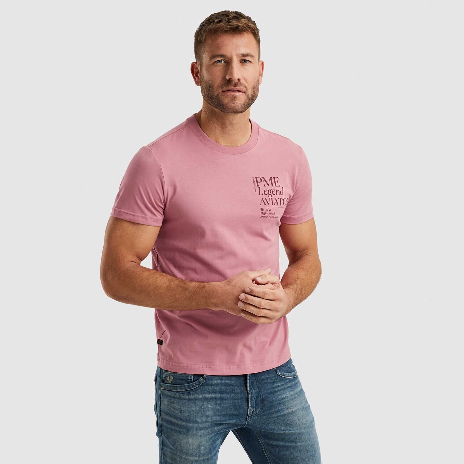 PME Legend | T-shirt met backprint PTSS2403584-3163