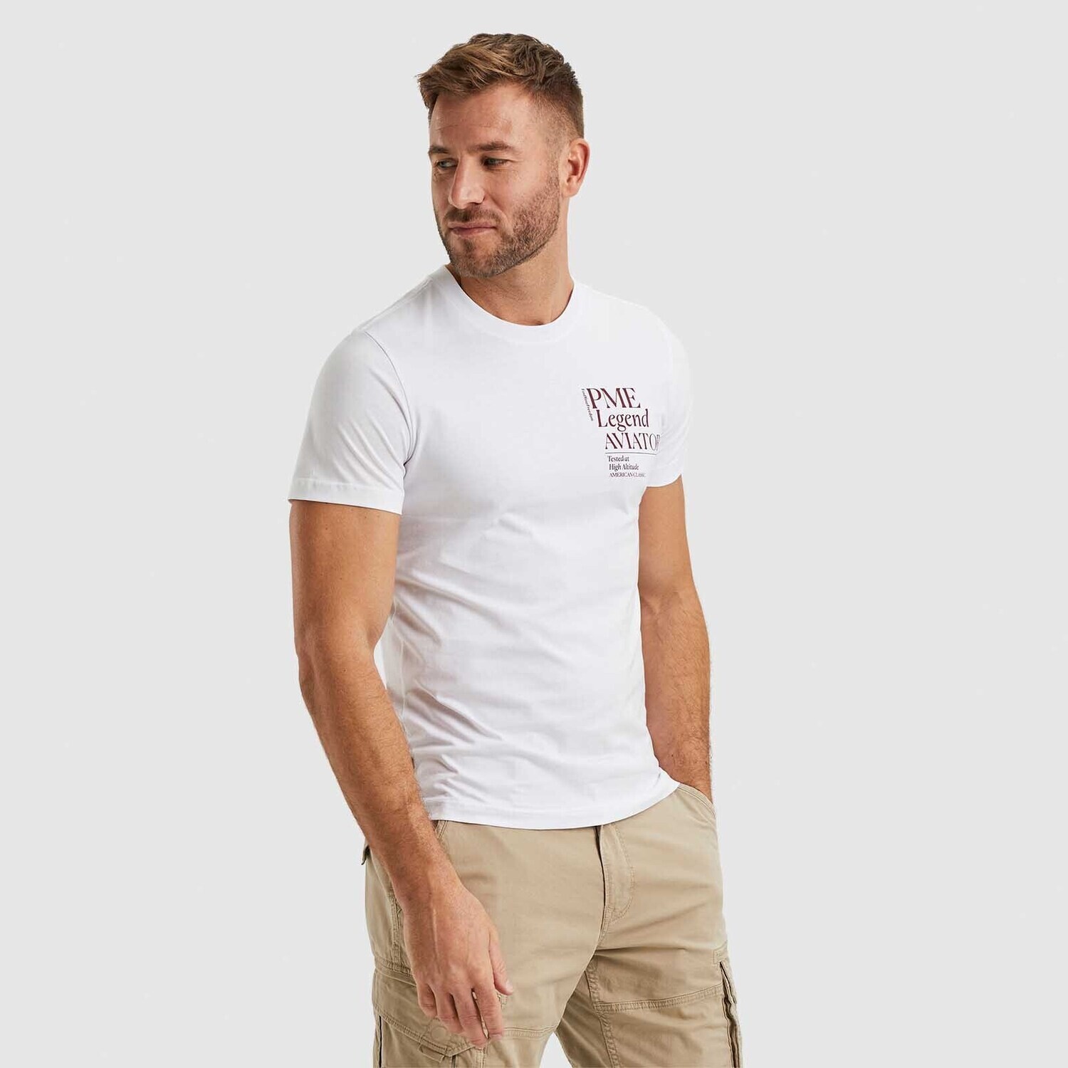 PME Legend | T-shirt met backprint PTSS2403584-7003