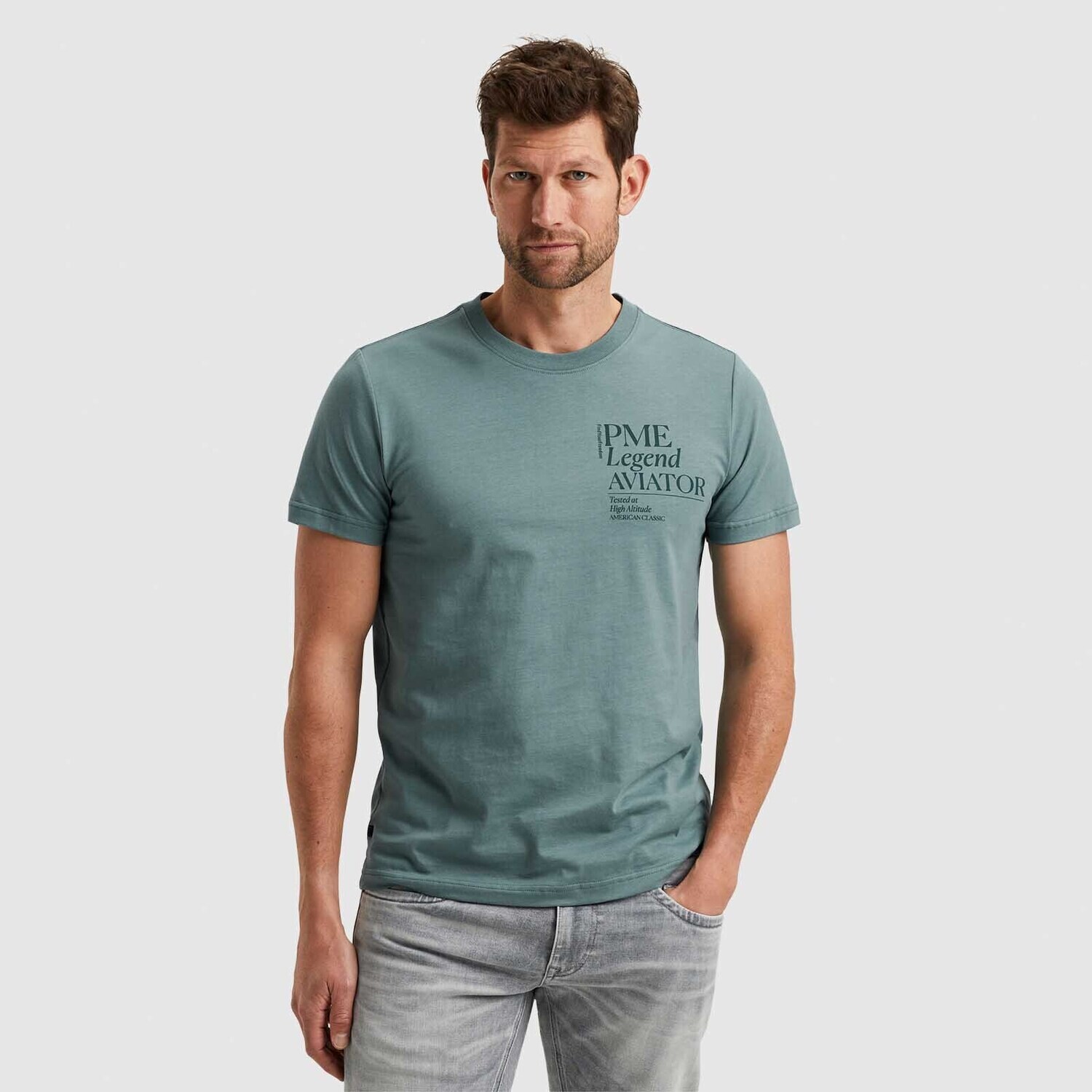 PME Legend | T-shirt met backprint PTSS2403584-6019