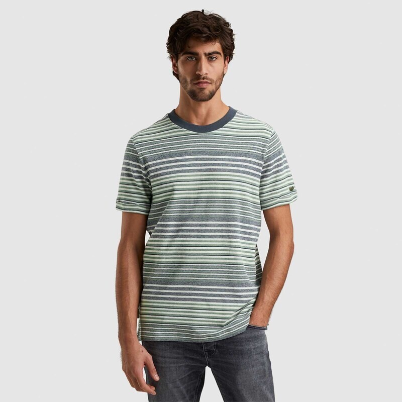 Cast Iron | T-shirt met streeppatroon CTSS2404588-5113