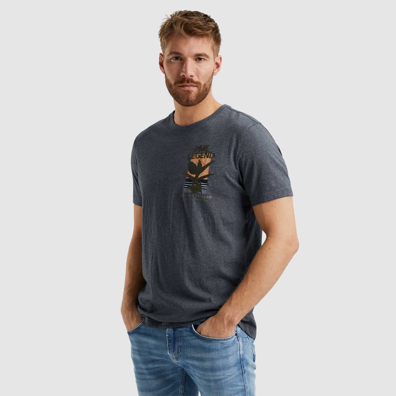 PME Legend | T-shirt met artwork PTSS2404580-9117