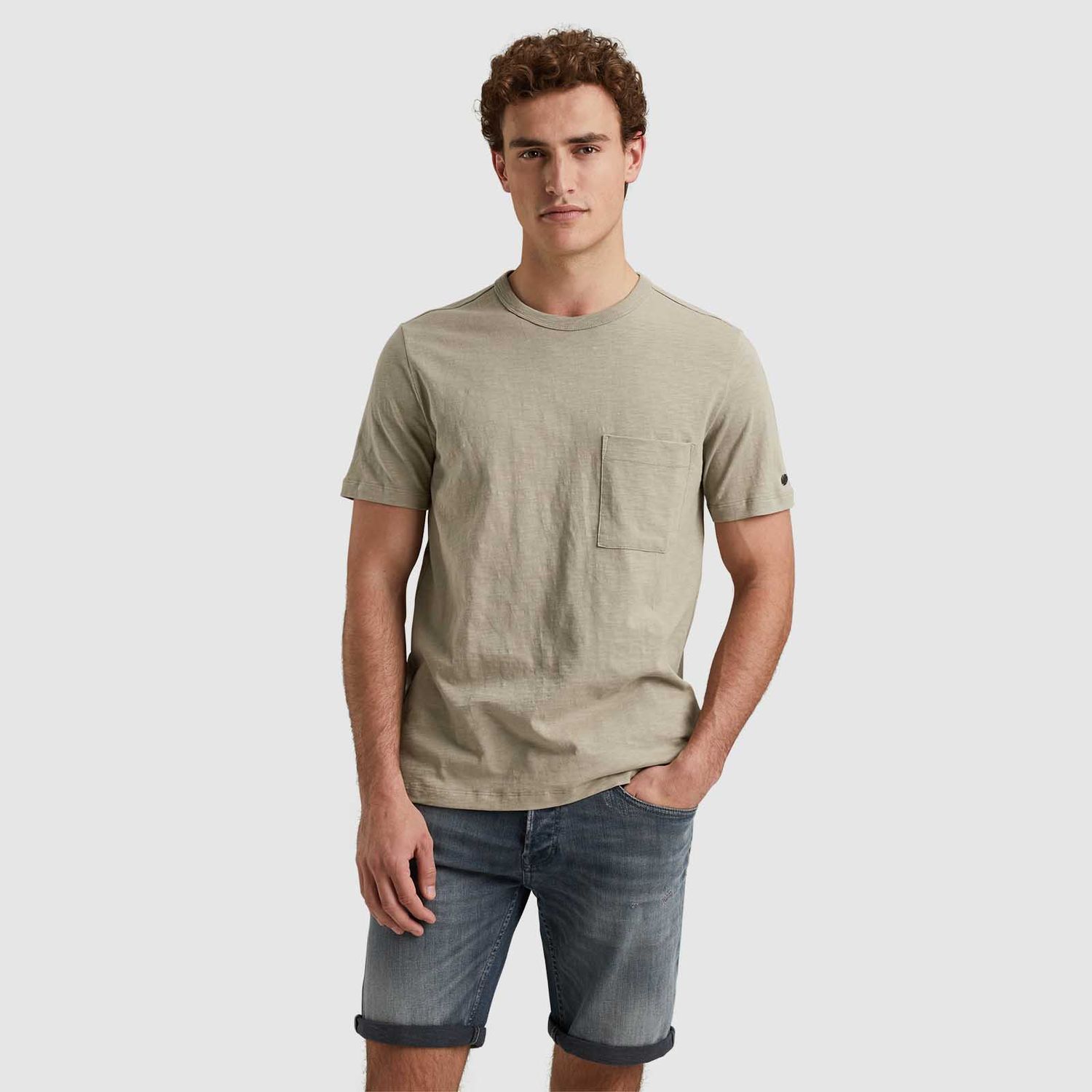 Cast Iron | T-shirt van slubkatoen CTSS2405597-8011