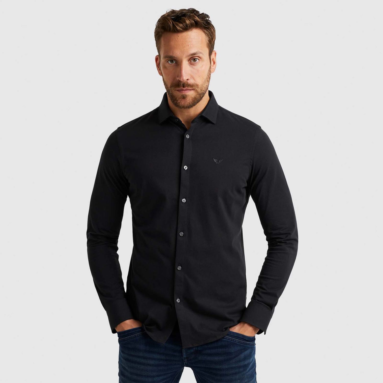 PME Legend | Overhemd van katoenen jersey PSI2400033-999
