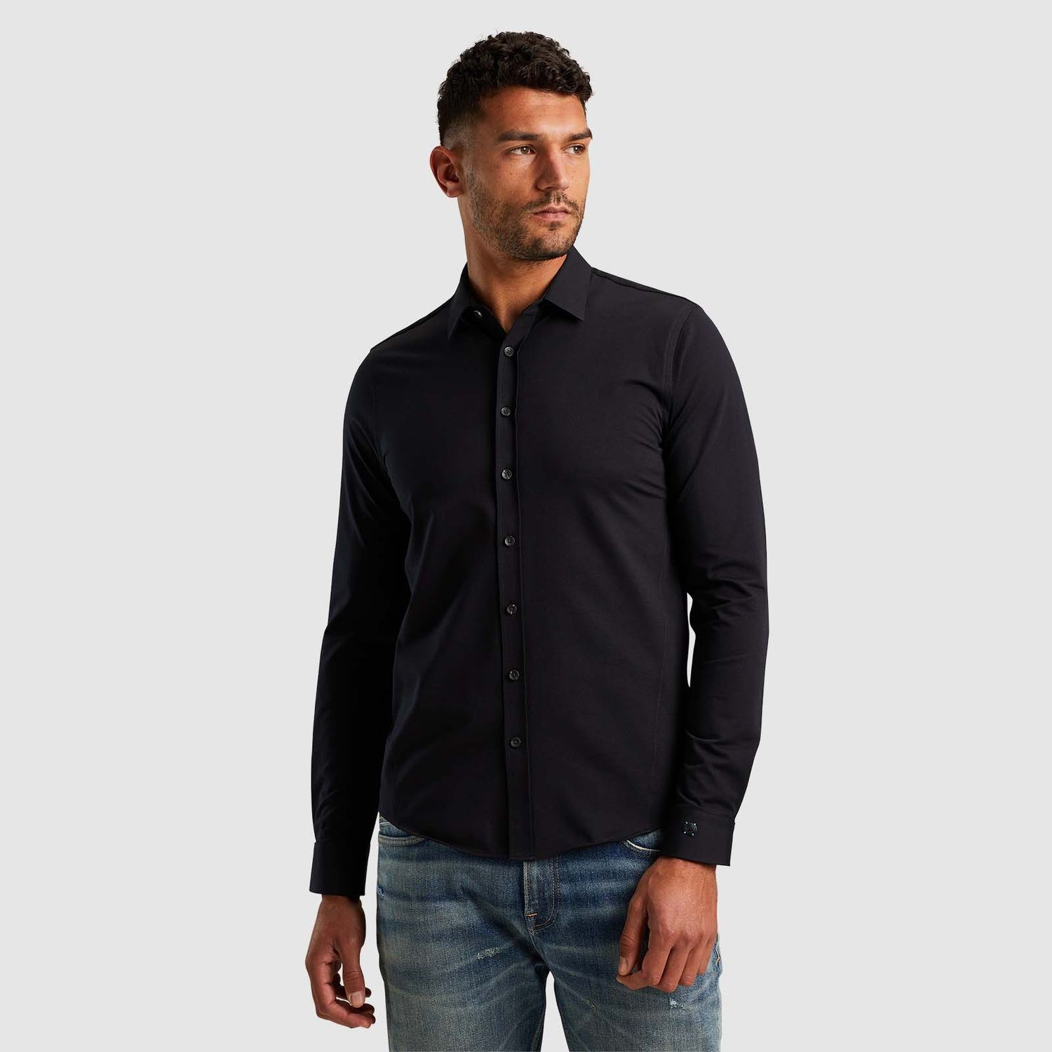 Cast Iron | Overhemd van twill jersey CSI2408204-999