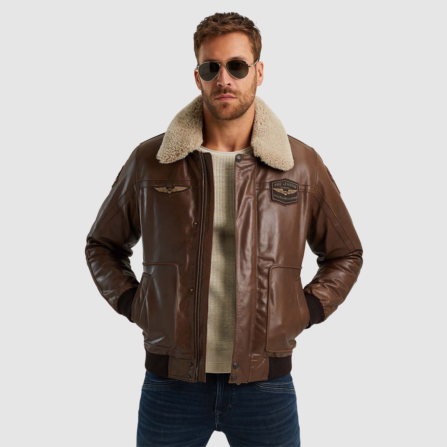 PME Legend | Hudson leren jas PLJ2408700-771