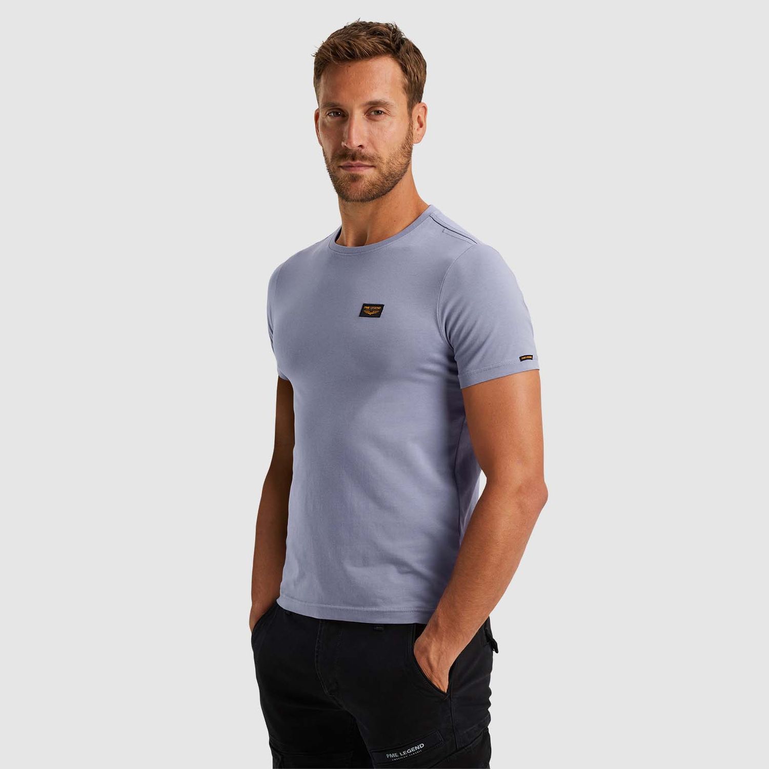 PME Legend | T-shirt met badge PTSS2408599-4187