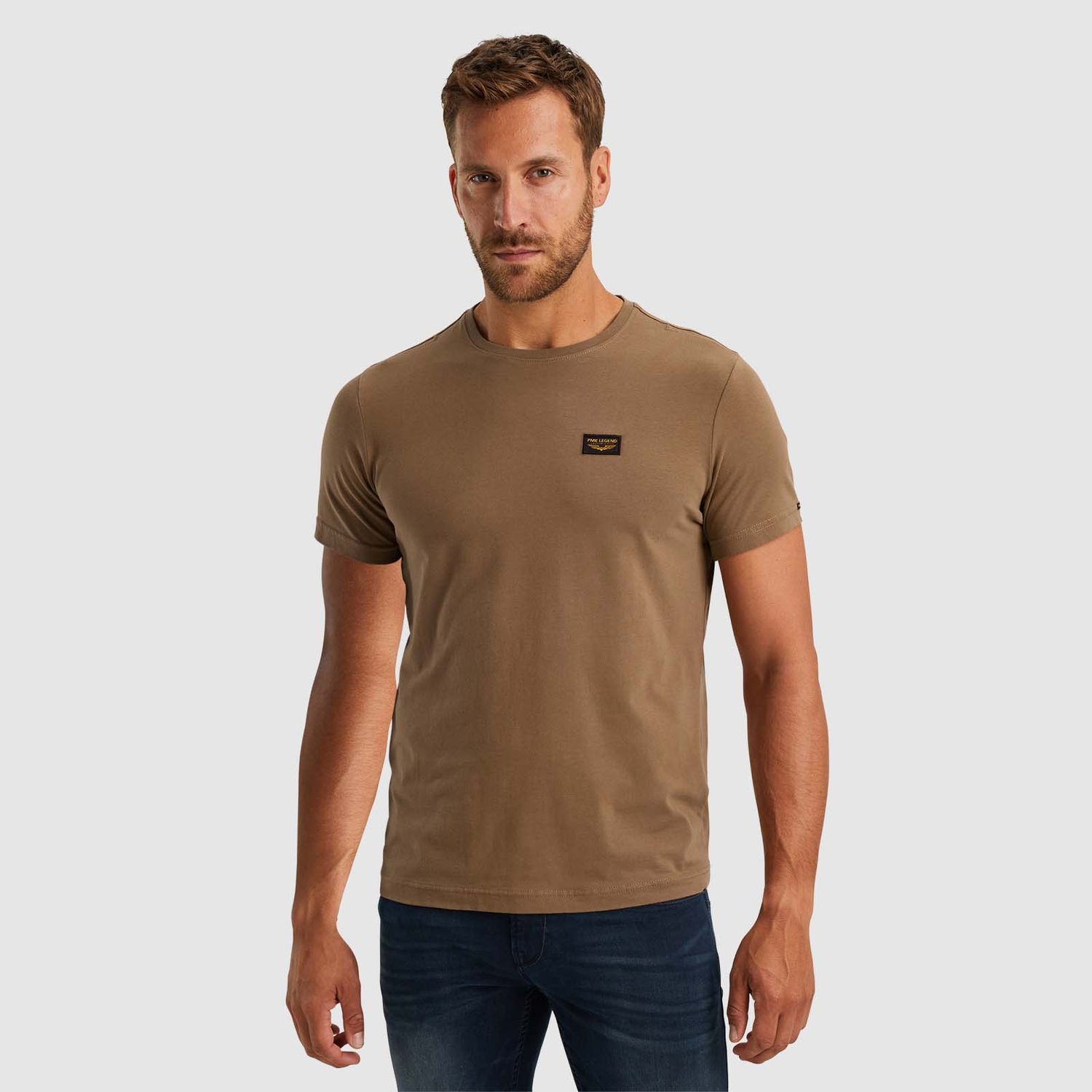 PME Legend | T-shirt met badge PTSS2408599-8069