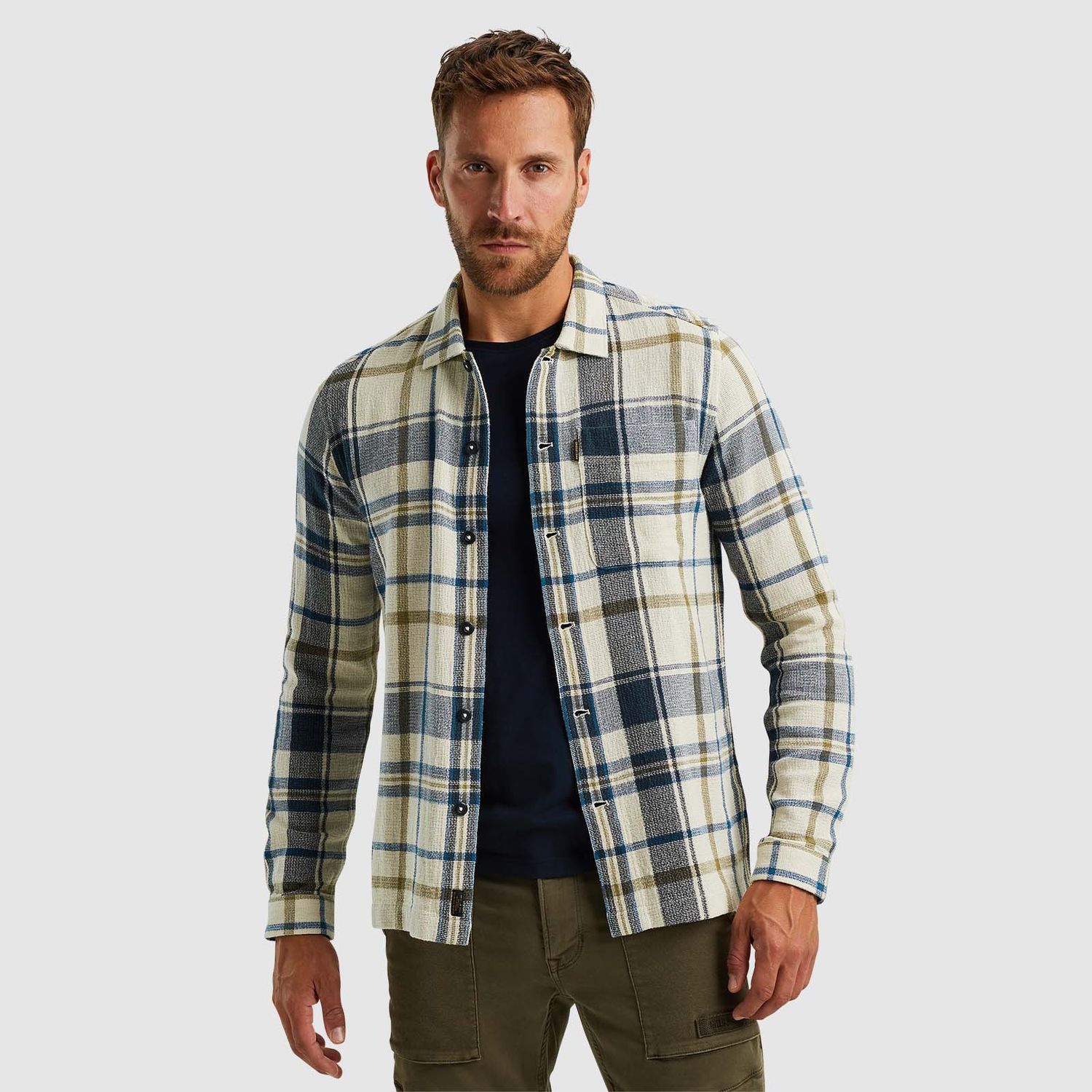 PME Legend | Shirt jacket met ruitpatroon PSI2408207-7013