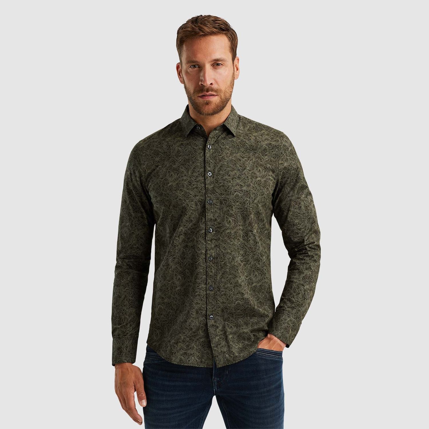 PME Legend | Overhemd met allover print PSI2408204-6154