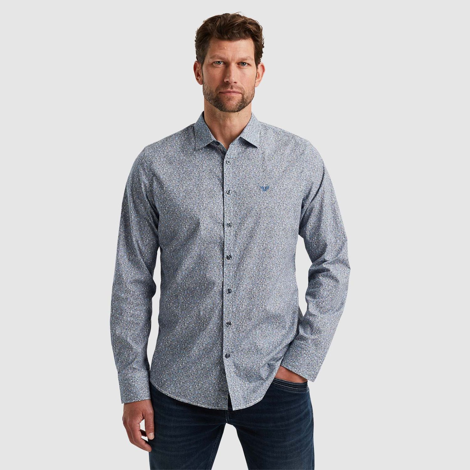 PME Legend | Overhemd met allover print PSI2408205-7002