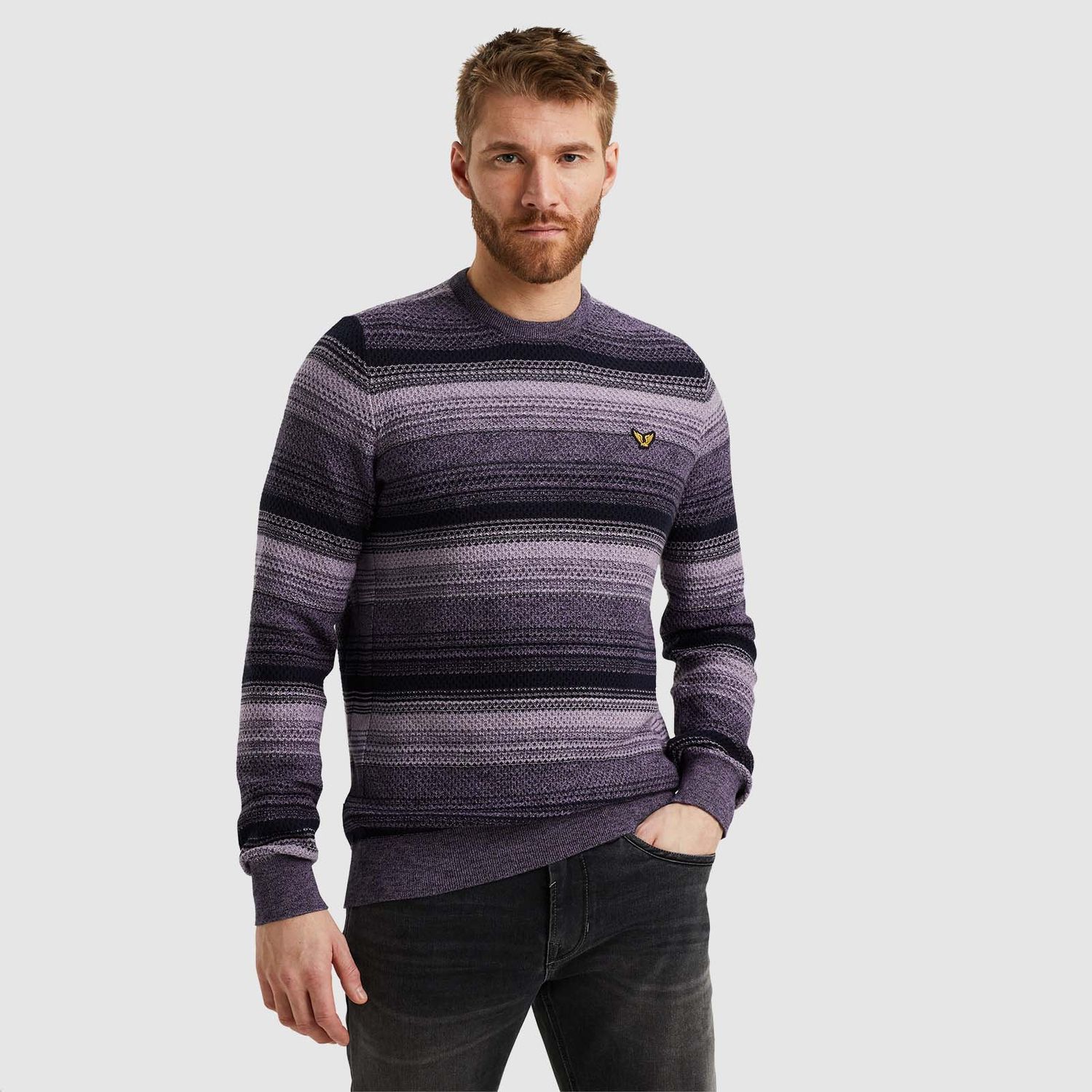 PME Legend | Trui met streeppatroon PKW2408308-4184