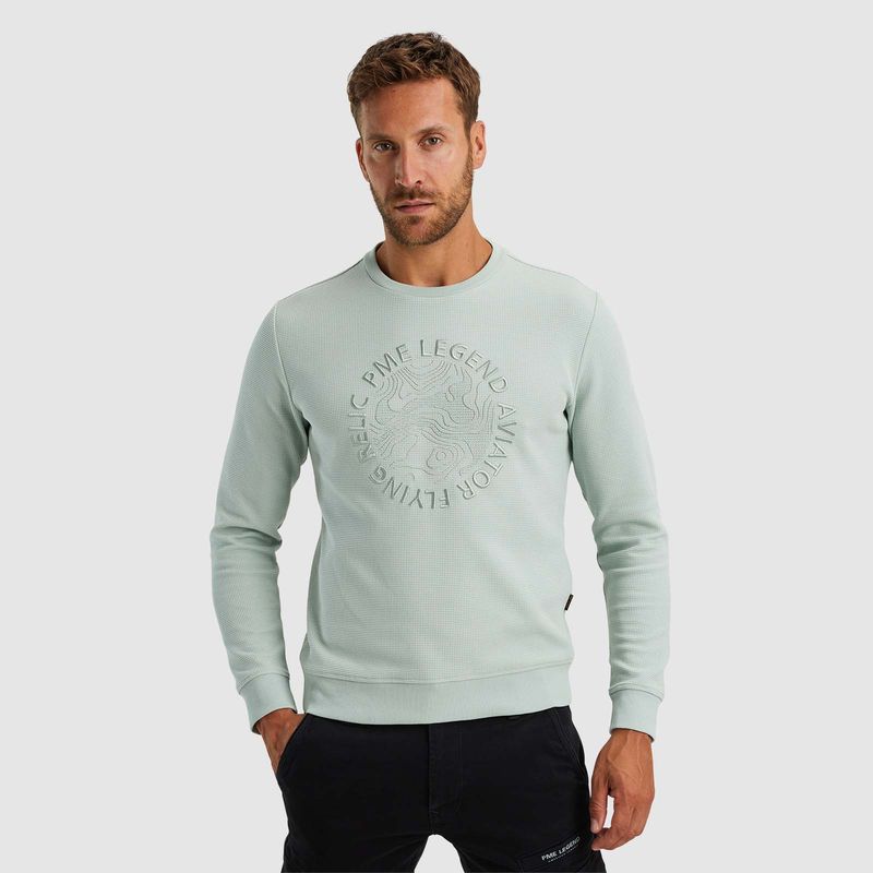 PME Legend | Sweatshirt met wafelstructuur PSW2408429-6009