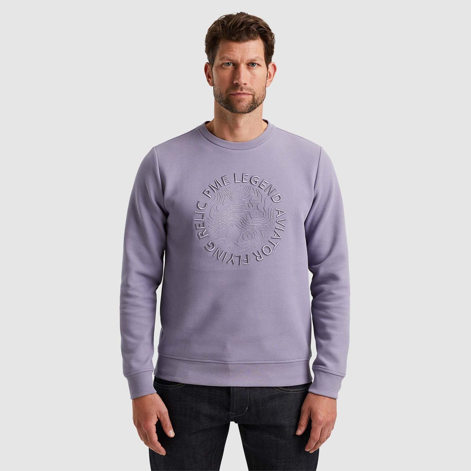PME Legend | Sweatshirt met wafelstructuur PSW2408429-4187