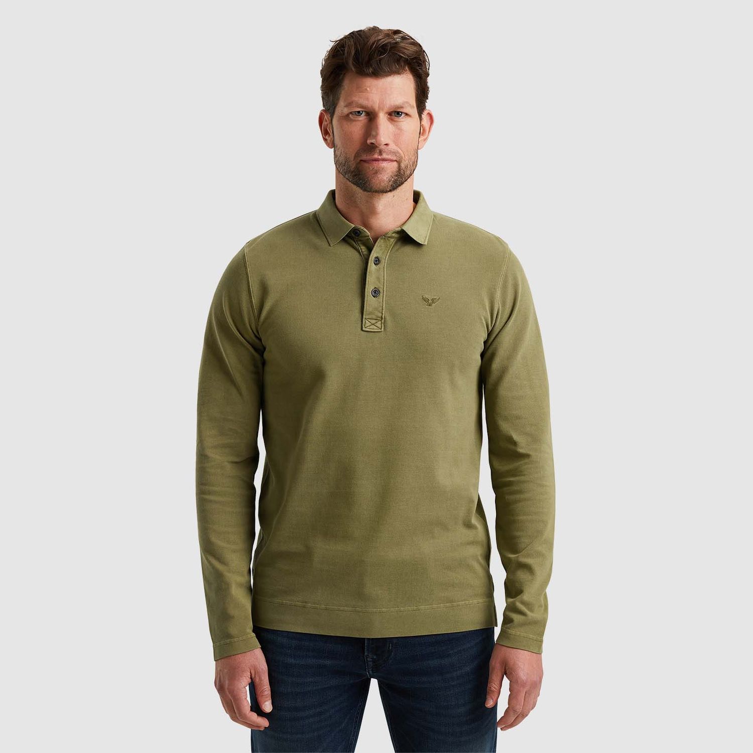 PME Legend Polo met lange mouwen PPS2408801-6399