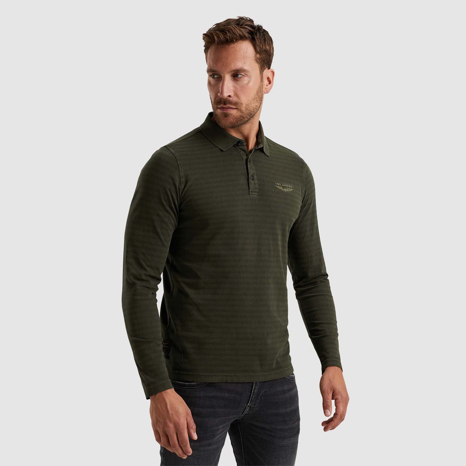 PME Legend | Polo met lange mouwen PPS2408807-6154