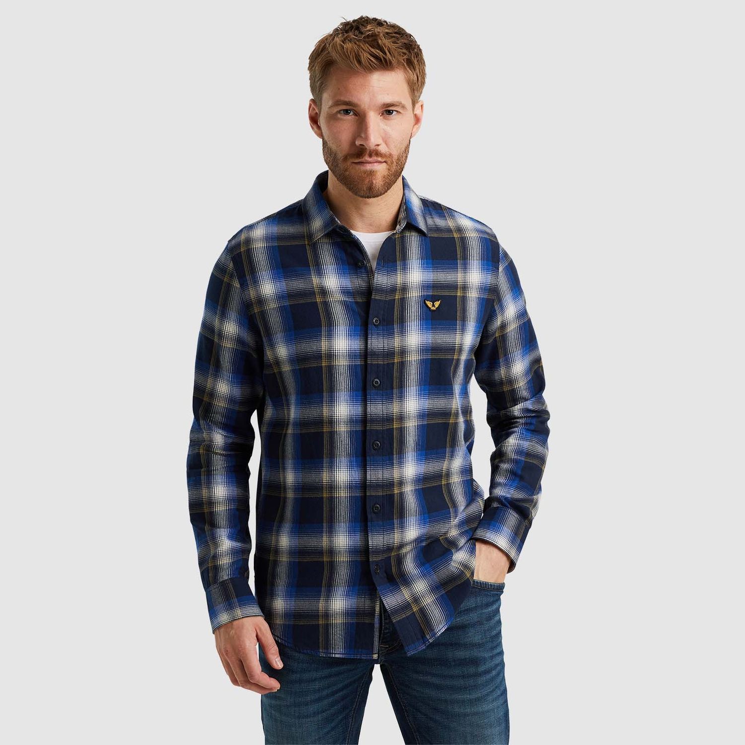 PME Legend | Overhemd met ruitpatroon PSI2408200-5281